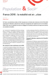 France 2016 : la natalité est en baisse.