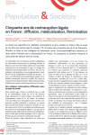 Cinquante ans de contraception légale en France