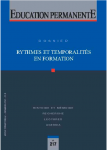 Rythmes et temporalités en formation