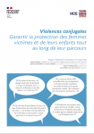 Violences conjugales : garantir la protection des femmes victimes et de leurs enfants tout au long de leur parcours