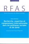 Recherche, expertise et comparaisons internationales dans les politiques sociales et de santé