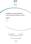 La pédiatrie et l’organisation des soins de santé de l’enfant en France