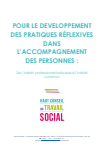 Pour le développement des pratiques réflexives dans l'accompagnement des personnes