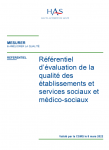 Référentiel d'évaluation de la qualité des établissements et services sociaux et médico-sociaux