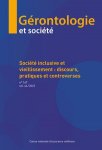 Société inclusive et vieillissement (dossier)