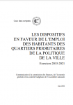 Les dispositifs en faveur de l'emploi des habitants des quartiers prioritaires de la politique de la ville