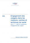 Engagement des usagers dans les maisons, centres et territoires de santé