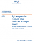 Guide Agir en premier recours pour diminuer le risque alcool : repérer tous les usages et accompagner chaque personne