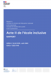 Acte II de l'école inclusive