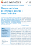 Risque suicidaire des mineurs confiés : lever l'indicible