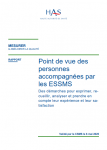 Point de vue des personnes accompagnées par les ESSMS