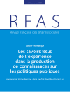 Les savoirs issus de l'expérience dans la production de connaissances sur les politiques publiques
