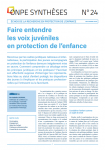 Faire entendre les voix juvéniles en protection de l’enfance