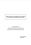 Mission d'analyse et de proposition sur les conditions d'accueil des mineurs étrangers isolés en France