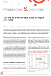 Dix ans de diffusion des euros étrangers en France