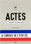 LE CONSEIL DE L'ETAT (1) : EXPERTISE PRIVEE ET REFORMES DES SERVICES PUBLICS.