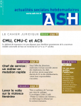 CMU, CMU-C et ACS - Régime au 1er octobre 2012