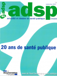 20 ans de santé publique (Dossier)