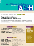 Apprentis : salaires et cotisations pour 2013