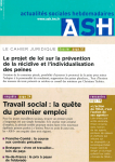 Travail social : la quête du premier emploi.