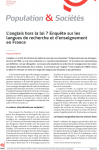 L'anglais hors-la-loi ? Enquête sur les langues de recherche et d'enseignement en France.