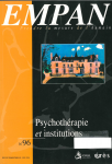 Psychothérapie et institutions.