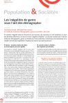 Les inégalités de genre sous l'œil des démographes