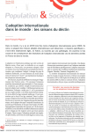 L'adoption internationale dans le monde : les raison du déclin