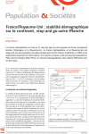 France/Royaume-Uni : stabilité démographique sur le continent, stop and go Outre-Manche.